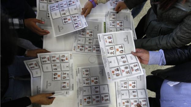 Escrutinio de votos en Colombia