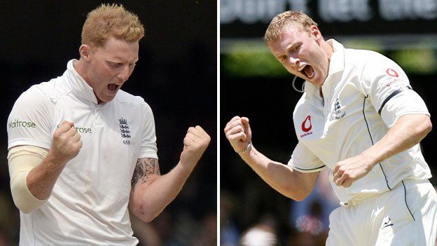 Ben Stokes and Andrew Flintoff