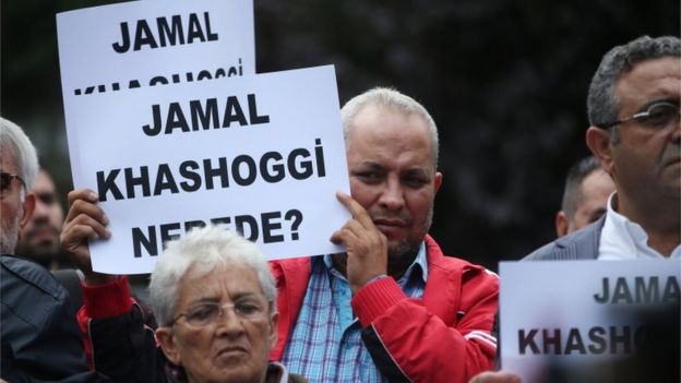 مظاهرة أمام القنصلية السعودية في اسطنبول