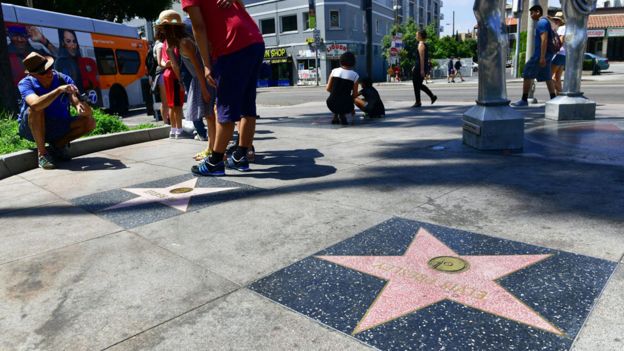 El paseo de las estrellas de Hollywood