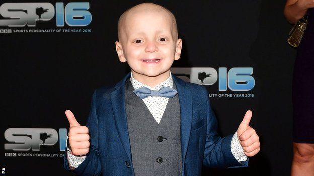 Bradley Lowery at BBC Sports Personality of the Year 2016