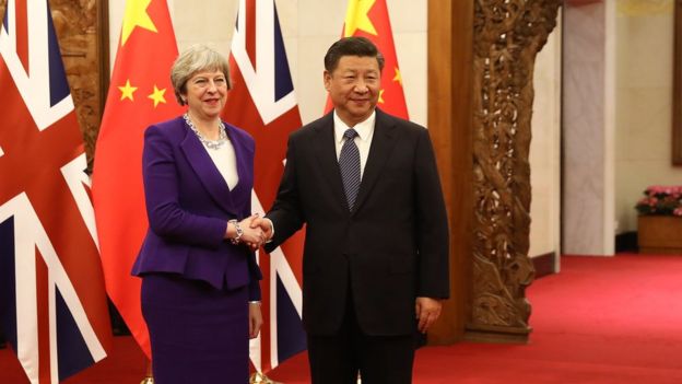 THERESA MAY & XI JINGPING