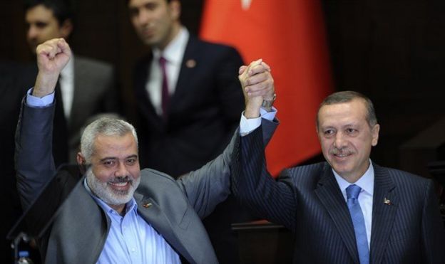 Hamas lideri İsmail Haniye ve Cumhurbaşkanı Recep Tayyip Erdoğan