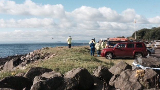 A search has resumed of the shoreline at East Wemyss and the area where the boat was found