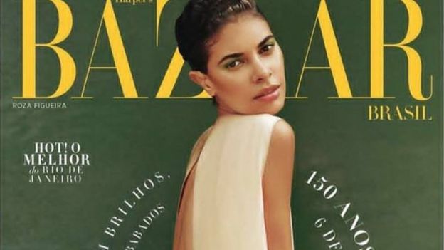 Roza Figueira na capa da Harper's Bazaar