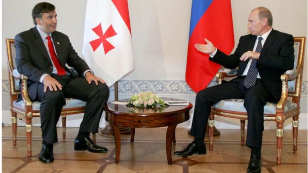 Саакашвілі Путін
