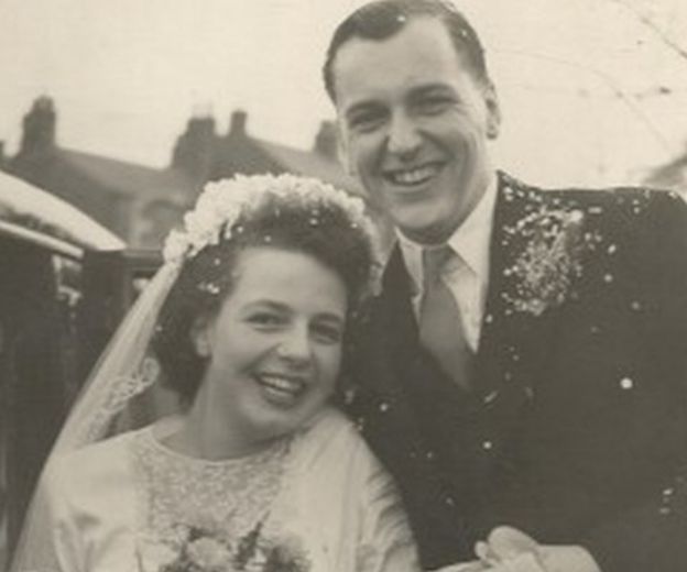 Mary on her wedding day
