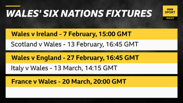 Wales' 2021 6N fixtures