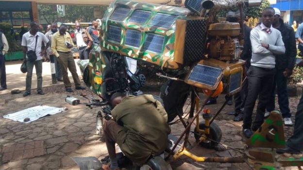 Licha ya kutopata masomo yoyote Onyango amefanikiwa kuunda ndege hadi kufikia baadhi ya sehemu zake kuanza kufanya kazi.