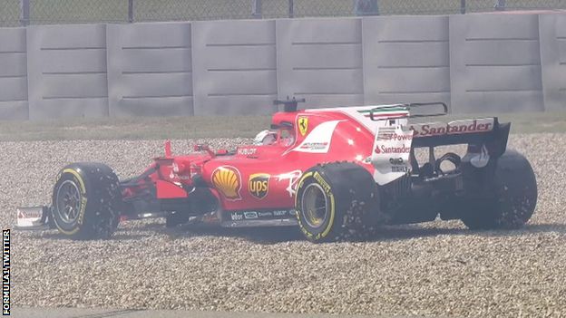 Sebastian Vettel during practice for the United States Grand Prix
