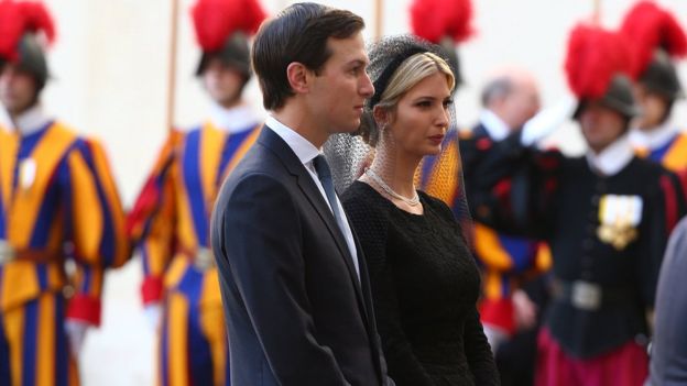 Ivanka Trump and Jared Kushner at the Vatican