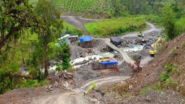 Proyek Jembatan di Kabupaten Nduga, Papua.