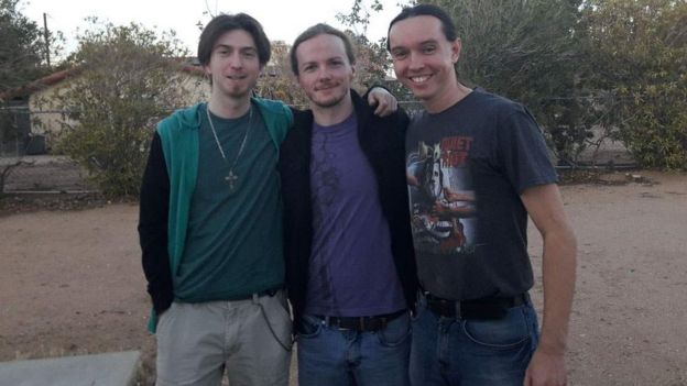 Los miembros de la banda de Threatin.