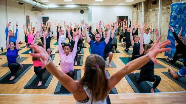 Clase de yoga