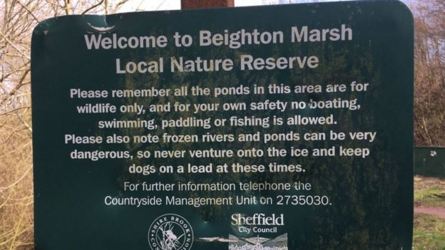 Beighton Marsh sign