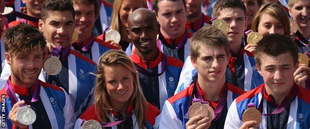 Team GB London 2012 medallists