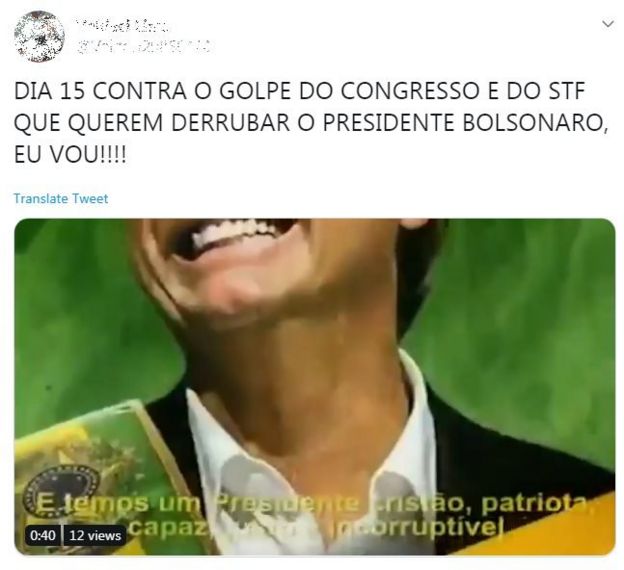 De deputados a youtubers, bolsonaristas ecoam PT e acusam Congresso de armar 'golpe' contra presidente 3 De deputados a youtubers, bolsonaristas ecoam PT e acusam Congresso de armar 'golpe' contra presidente 3