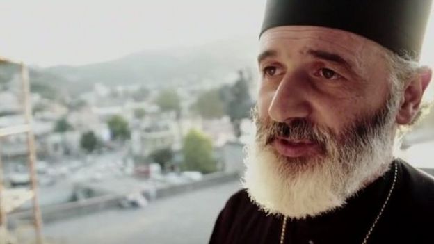 Andria Jaghmaidze, sacerdote de la iglesia ortodoxa georgiana.
