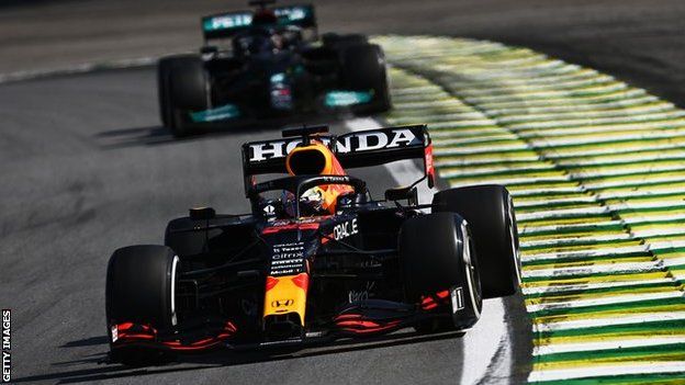 Max Verstappen and Lewis Hamilton, Sao Paulo Grand Prix