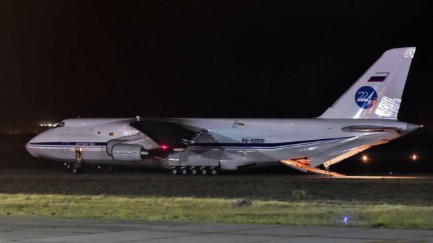Russia's Antonov plane landed in southern Argentina, 24 November