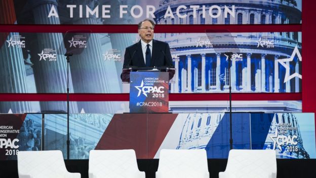 Wayne LaPierre, vicepresidente ejecutivo de la NRA.