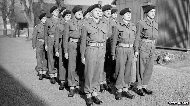 A squad of British army National Service soldiers in 1952