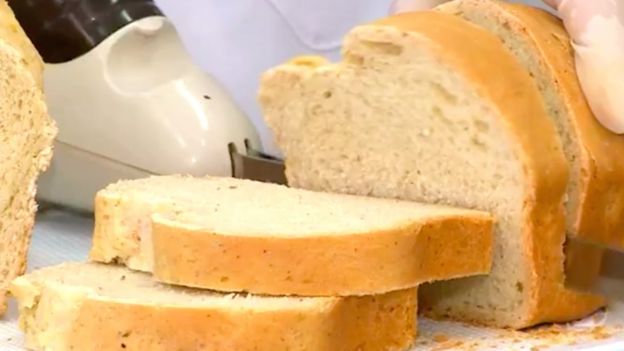 Pão feito com farinha de barata