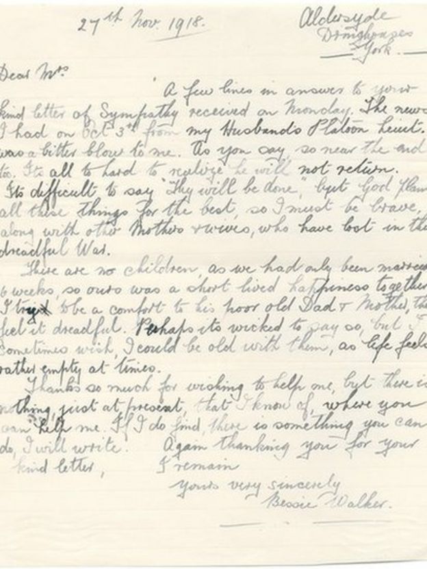 WW1 'agony aunt' letters found by Teesside University - BBC News