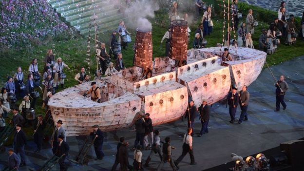 The Windrush was recreated during the opening ceremony of the London 2012 Olympic Games