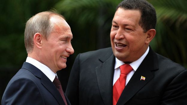 Chávez y Putin.