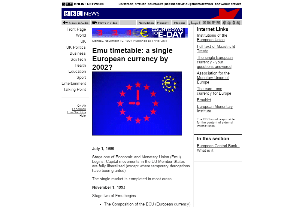 How The Bbc News Website Has Changed Over The Past Years Bbc News