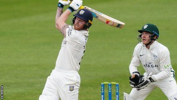 Ben Stokes began his countdown to 'Bazball' with 15 sixes before lunch for Durham against Worcestershire in May 2022