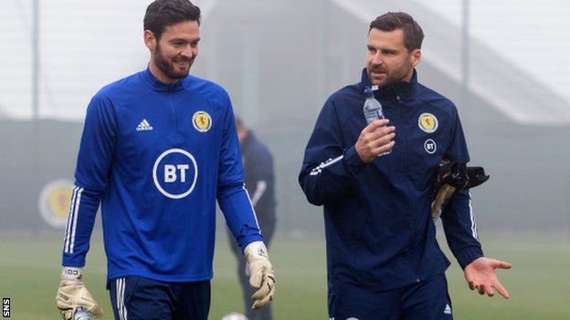 Scotland goalkeepers Craig Gordon and David Marshall
