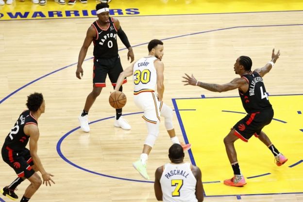 Un juego de la NBA