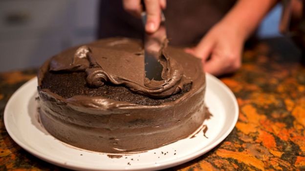 Tarta de chocolate.