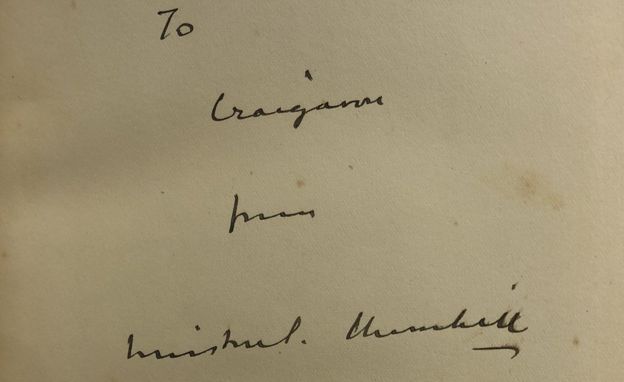 Winston Churchill signed book