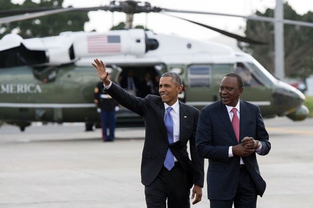 Barrack Obama iyo Uhuru Kenyatta