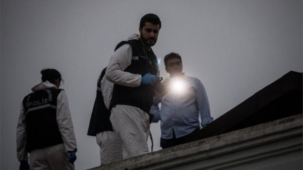 Turkish forensic police search Saudi consular buildings in Istanbul following the disappearance of Saudi journalist, Jamal Khashoggi, 16 October 2018