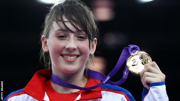 Jade Jones with Youth Olympic gold