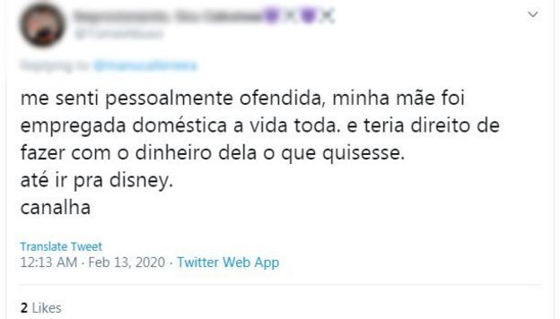 Internautas também falaram em ofensa após o comentário do ministro da Economia