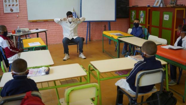 Escuela rural en Uruguay.
