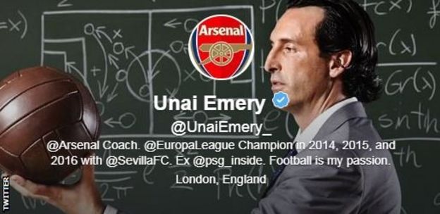 Unai Emery Twitter