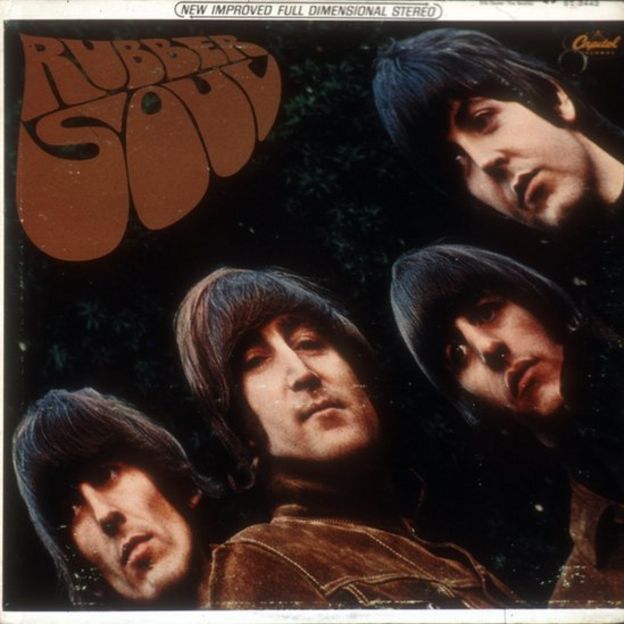 Portada del disco Rubber Soul de los Beatles.