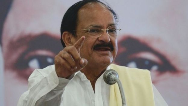 பாஜகவின் துணை குடியரசுத் தலைவர் வேட்பாளராக அறிவிக்கப்பட்டுள்ள வெங்கையா நாயுடு