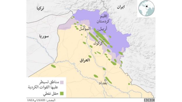 الجيش العراقي يستعيد آخر منطقة تحت سيطرة البيشمركة في كركوك _98396114_eb615308-f4ef-4c0f-979d-784a8b977547