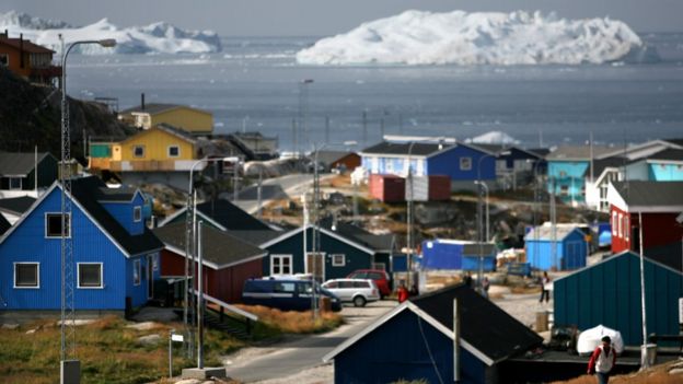 The town of IIulissat, Greenland