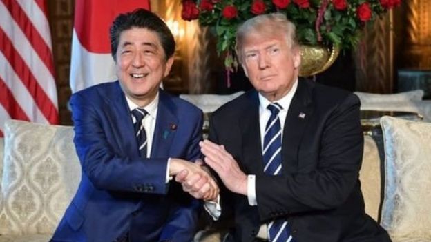 டிரம்ப் மற்றும் ஷின்சோ அபே