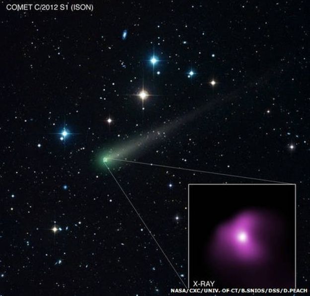 Cometa en el espacio.