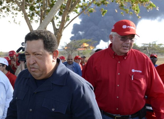 Hugo Chávez y Rafael Ramírez.