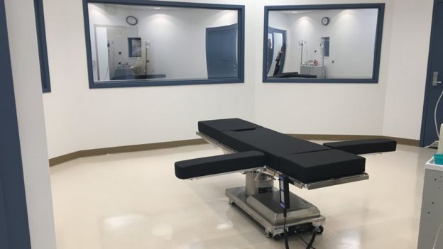 Nova sala de execuções da prisão de Ely, nos EUA